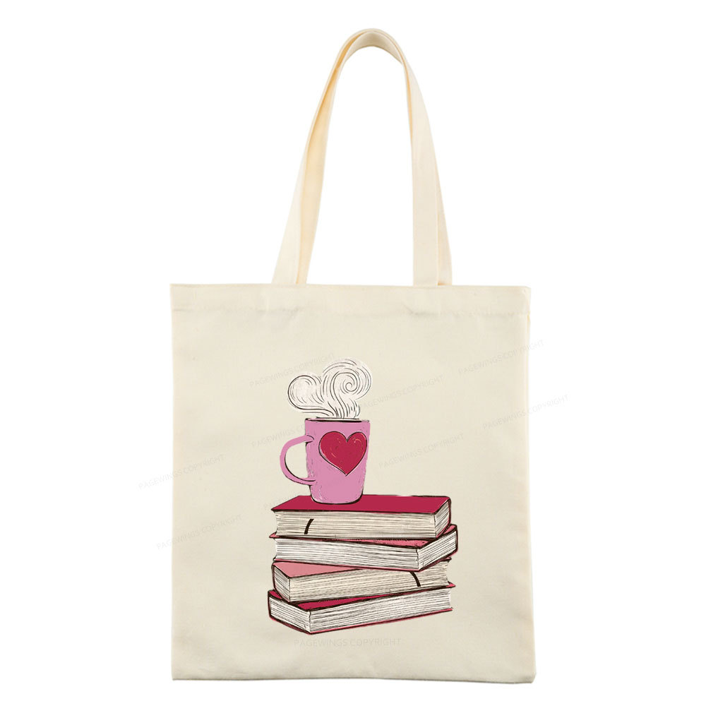 Pagewing Valentine's Day Gift for the Book Lover Tote Bag