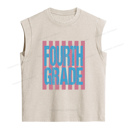 Pagewings Personalized First Day Of School Women's Washed Tank Top