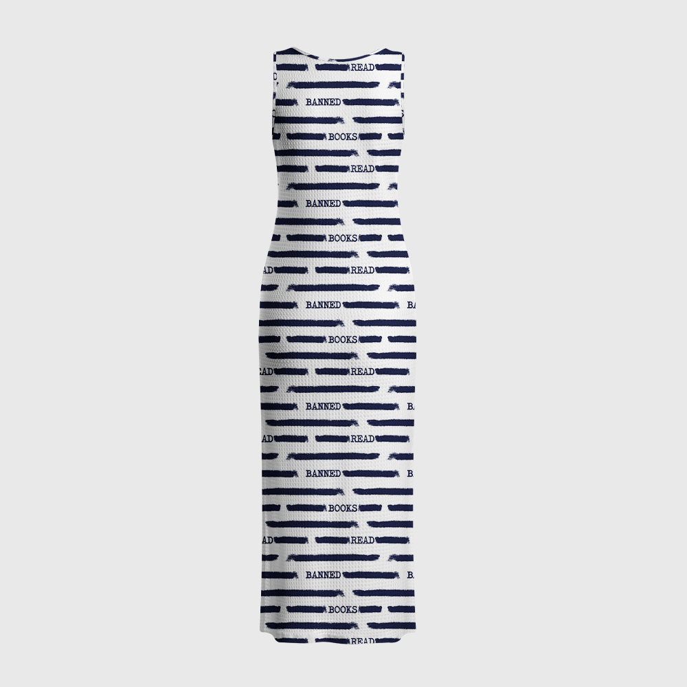 Pagewings Read Banned Books Crochet Maxi Dress
