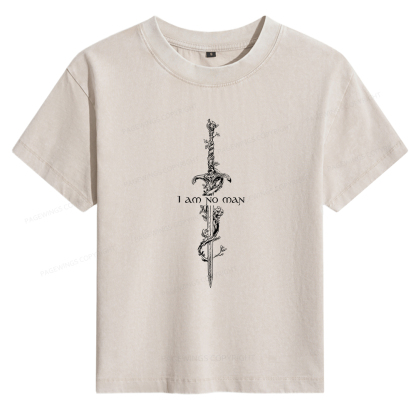 Pagewings I Am No Man Women's Washed T-shirt