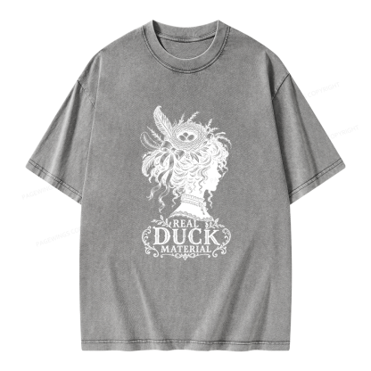 Pagewings Real Duck Material  Bookish Unisex Washed T-shirt