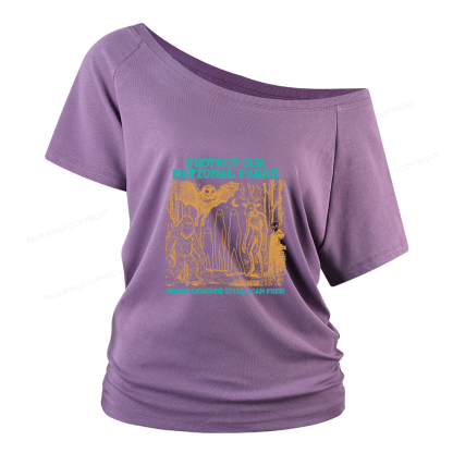 Pagewings Protect Our Parks Vintage Camping Women Off Shoulder T-shirts