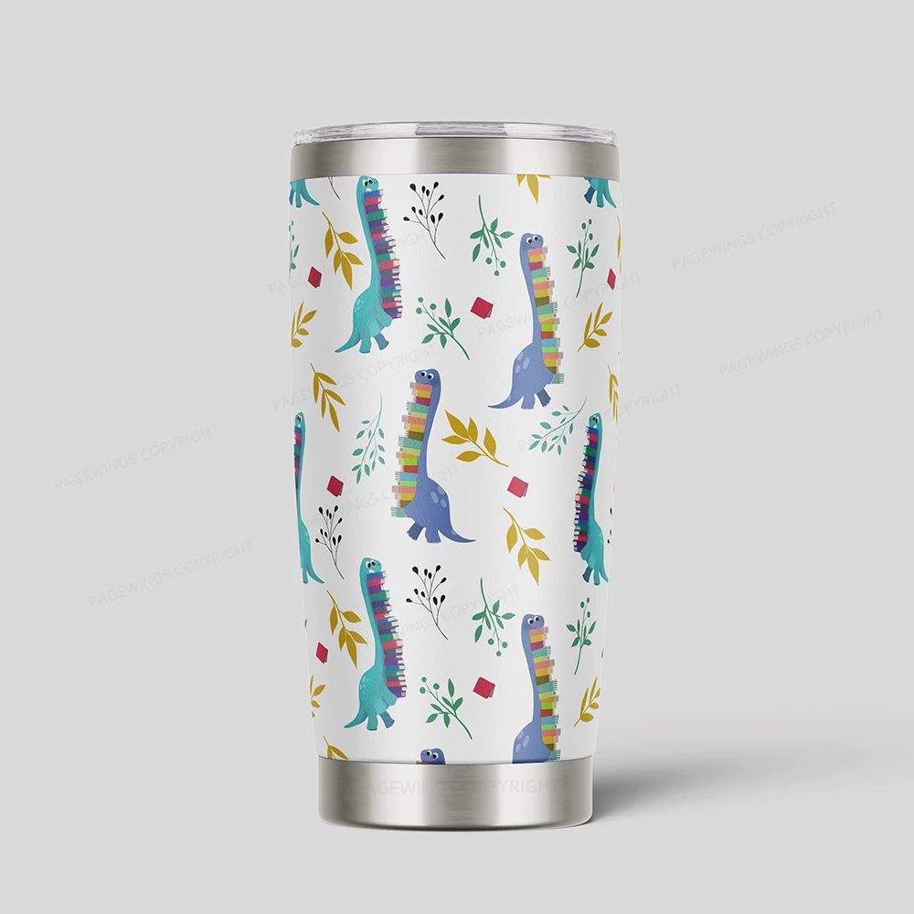 Pagewings Book Dinosaurs Tumbler