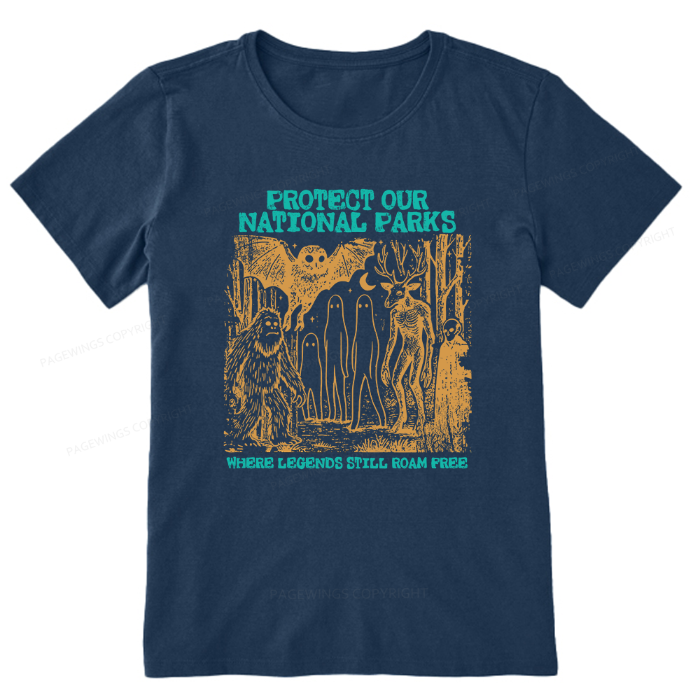 Pagewings Protect Our Parks Vintage Camping Unisex Classic T-shirt