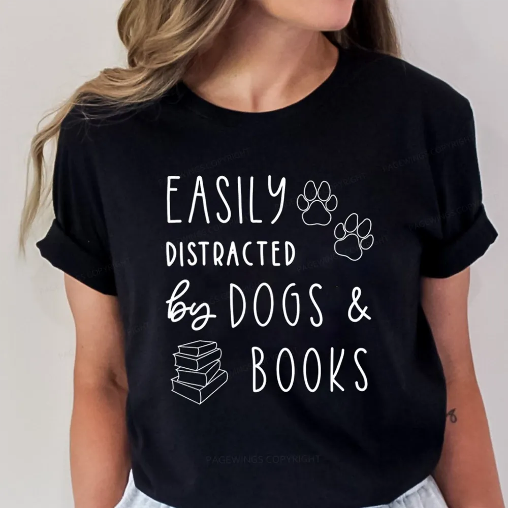 Pagewings Dogs And Books Unisex Classic T-shirt