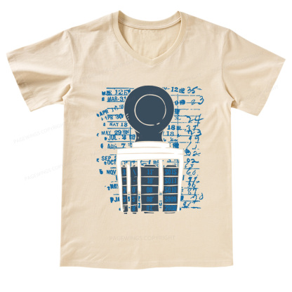 Pagewings Books Library V-neck T-shirt