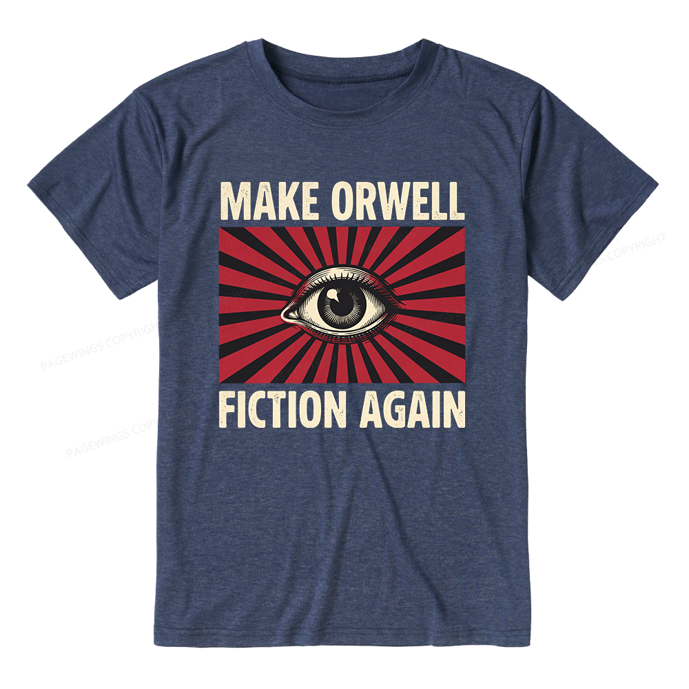 Pagewings Make Orwe Fiction Again Unisex Heather T-Shirt