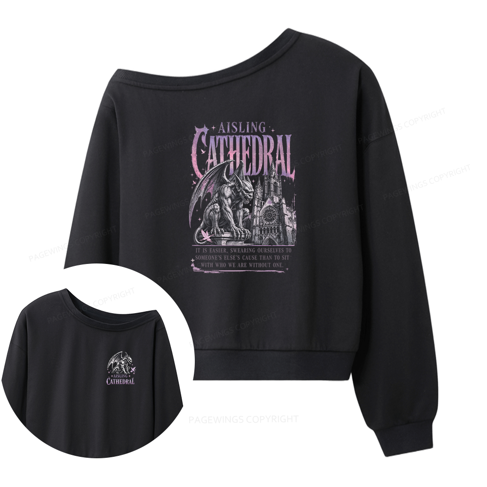 Pagewings Dark Fantasy Lover Women Off Shoulder Sweatshirt