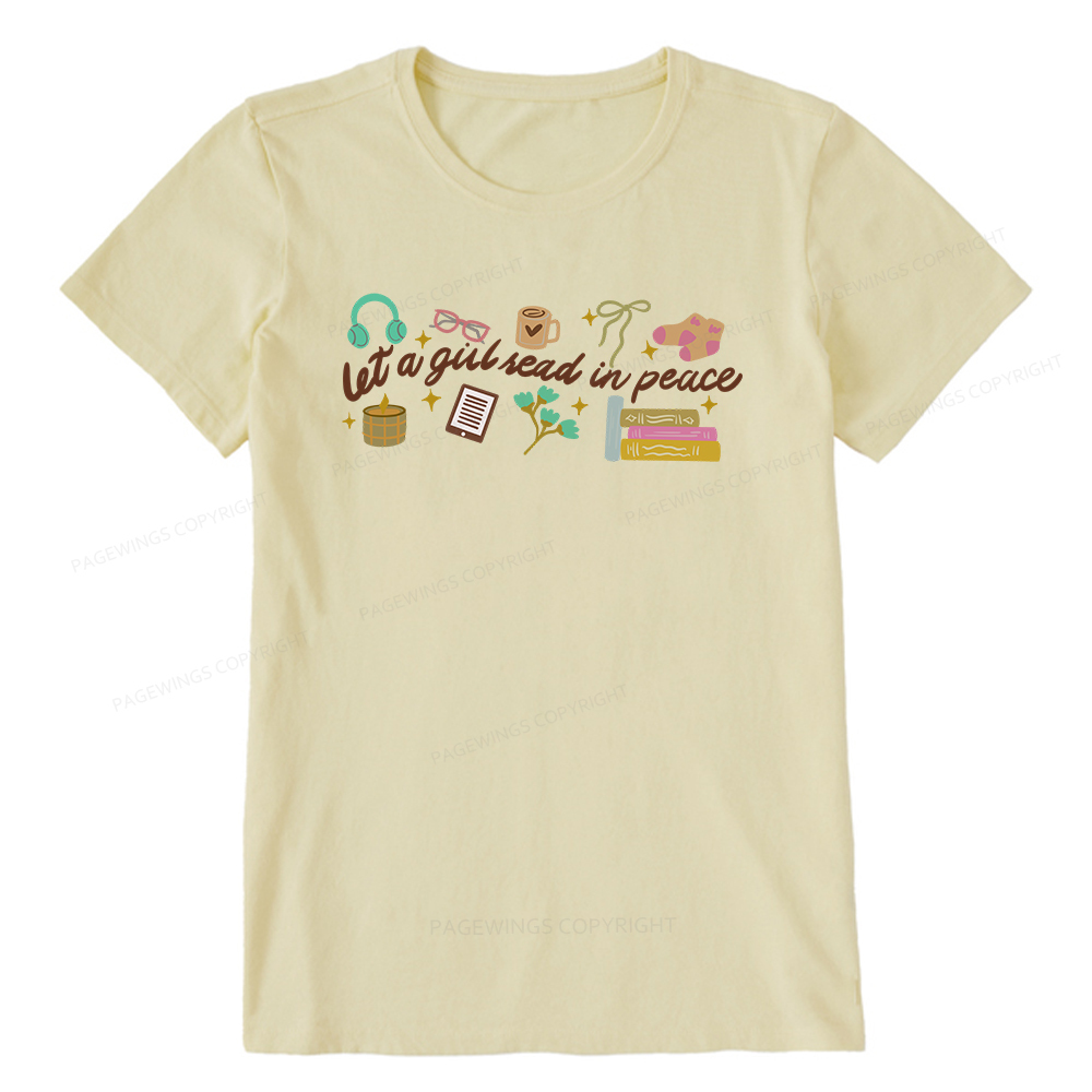 Pagewings Let a Girl Read in Peace Unisex Classic T-shirt