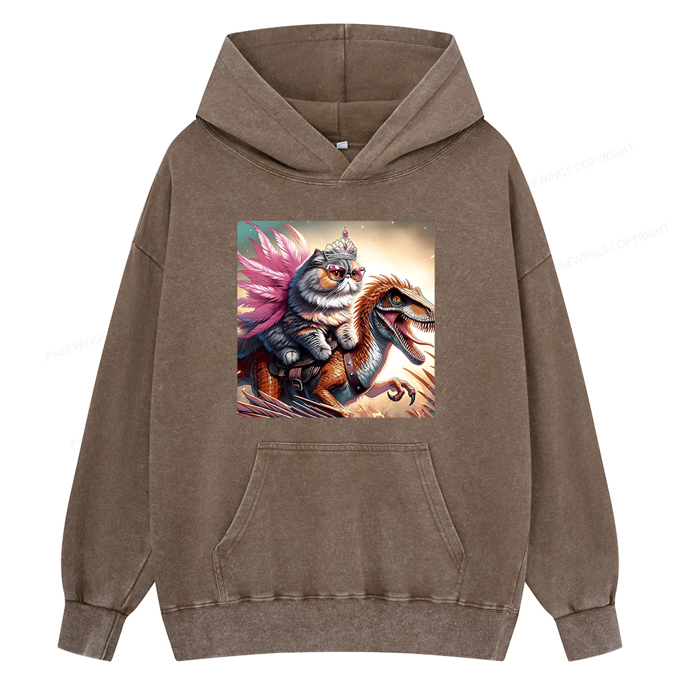 Pagewings Dungeon Crawler Unisex Washed Hoodie