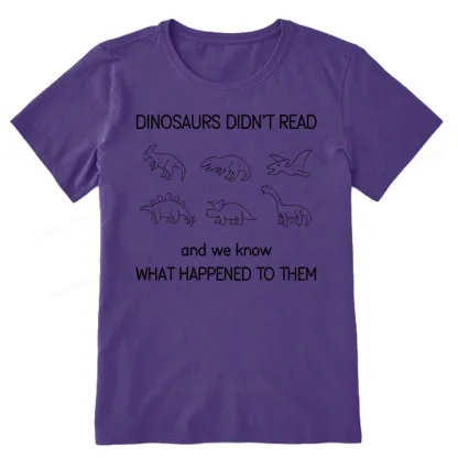 Pagewings Dinosaur Didn't Read Book Unisex Classic T-shirt