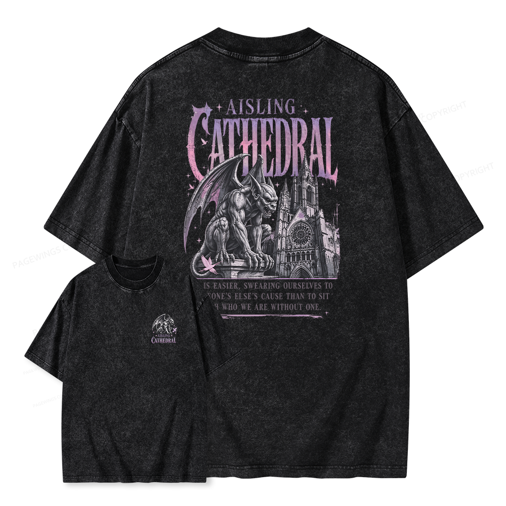 Pagewings Dark Fantasy Lover Unisex Washed T-shirt
