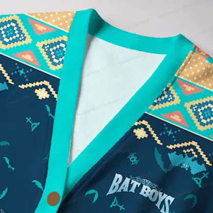 Pagewings Bat Boys Unisex Ugly Cardigan Sweaters