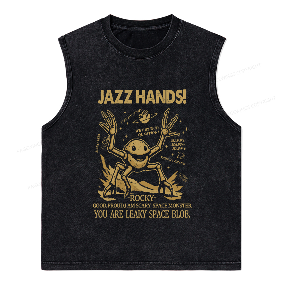 Pagewings You Sleep I Watch Unisex Washed Tank Top