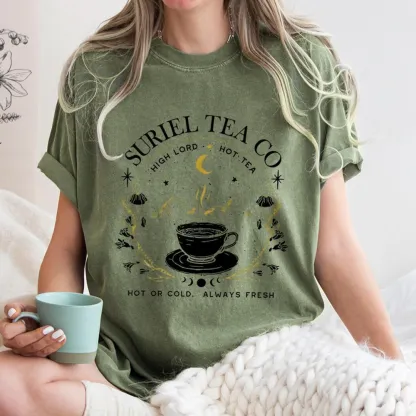 Pagewings Suriel Tea Co Unisex Washed T-shirt