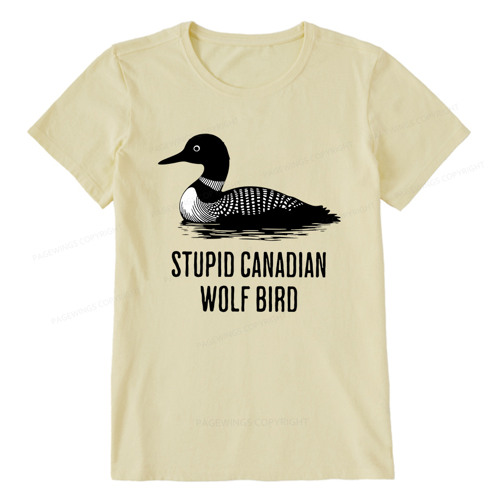 Pagewings Stupid Canadian Wolf Bird Unisex Classic T-shirt