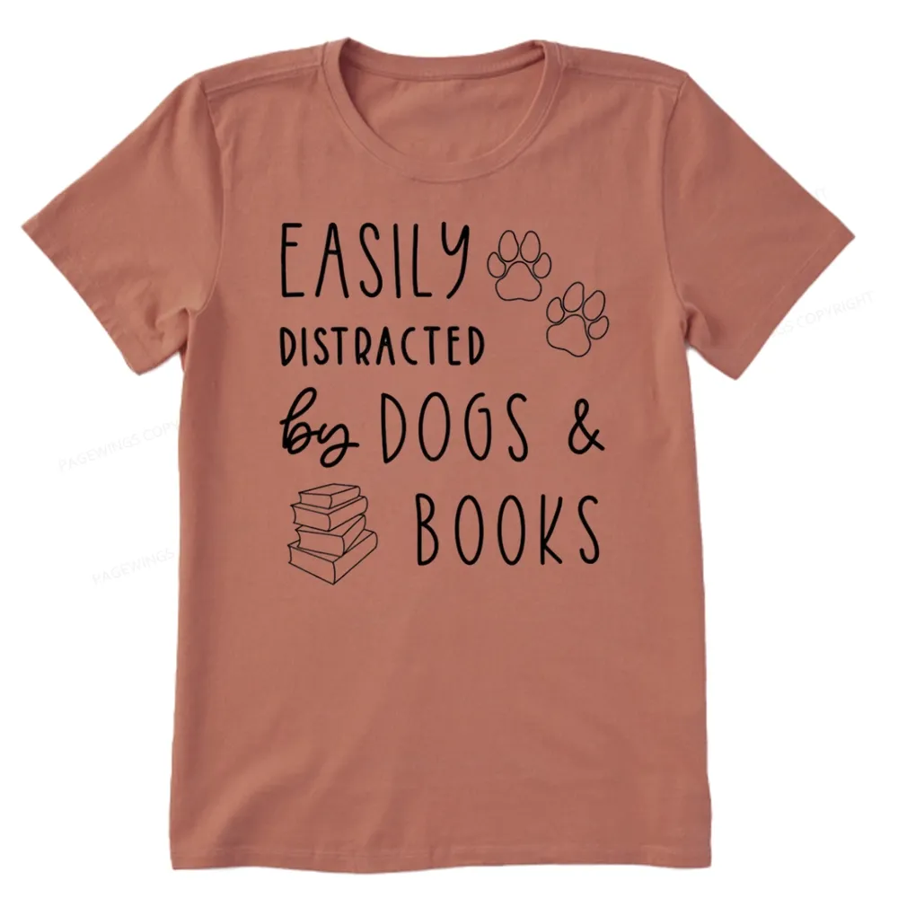 Pagewings Dogs And Books Unisex Classic T-shirt
