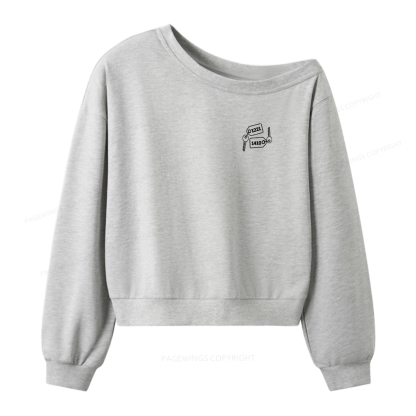 Pagewings Room Numbers Women Off  Shoulder Sweatshirt