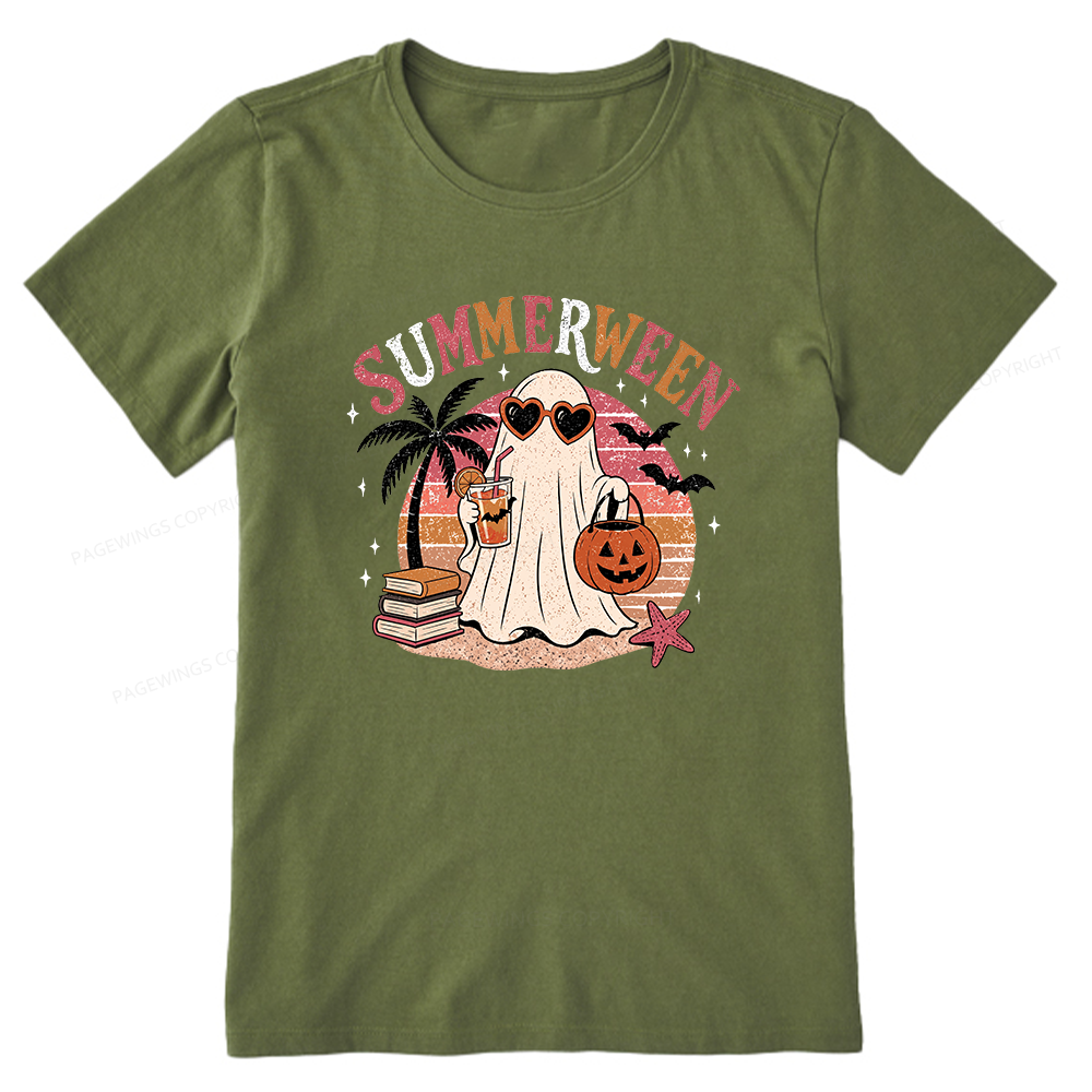 Pagewing Summerween Beach Bookish Unisex Classic T-shirt