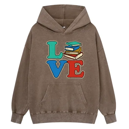 Pagewings Book Lovers Unisex Washed Hoodie