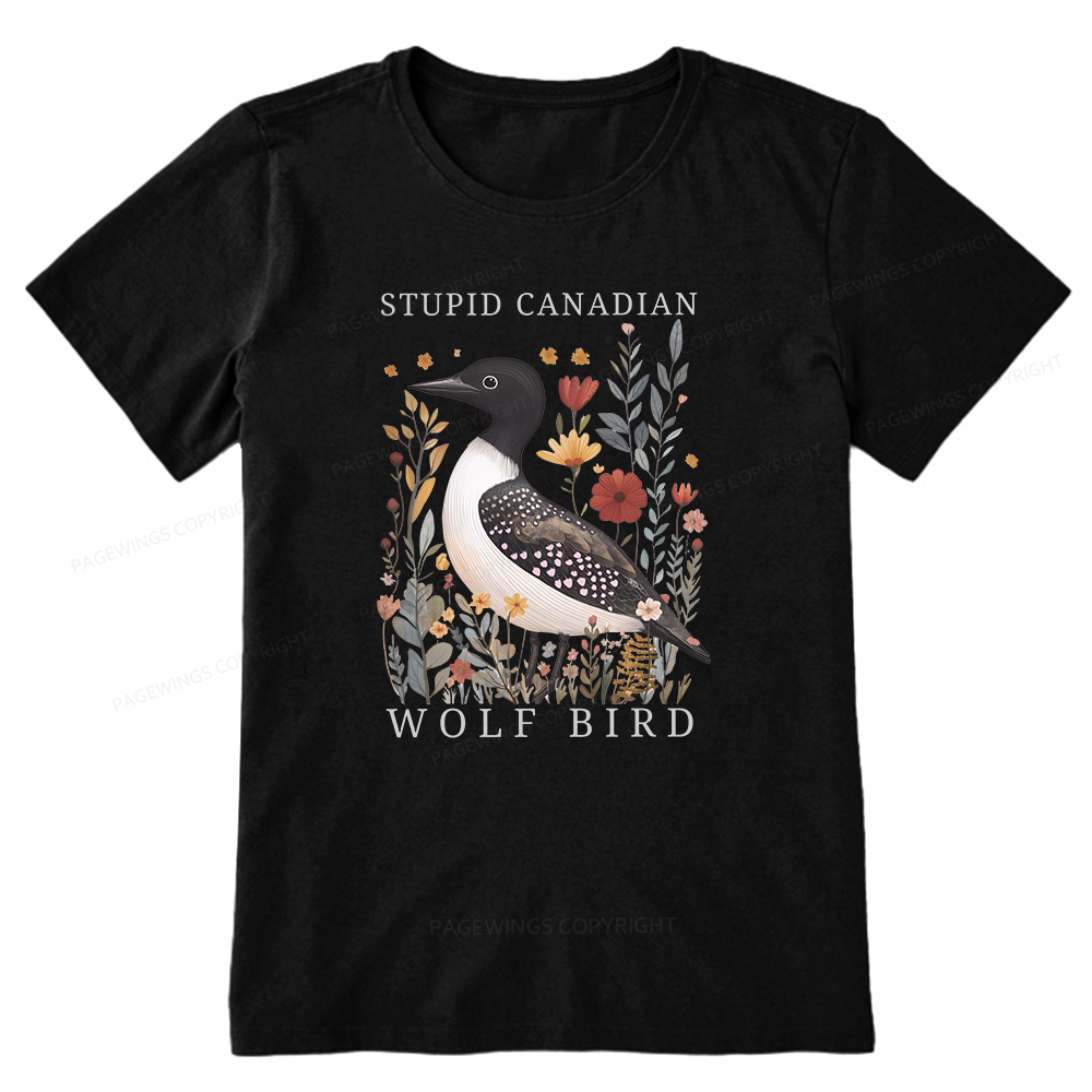 Pagewings Stupid Canadian Wolf Bird Unisex Classic T-shirt