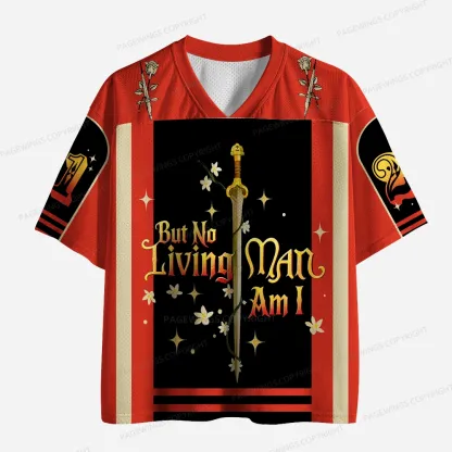 Pagewings But No Living Man Am I Unisex Mesh Jersey