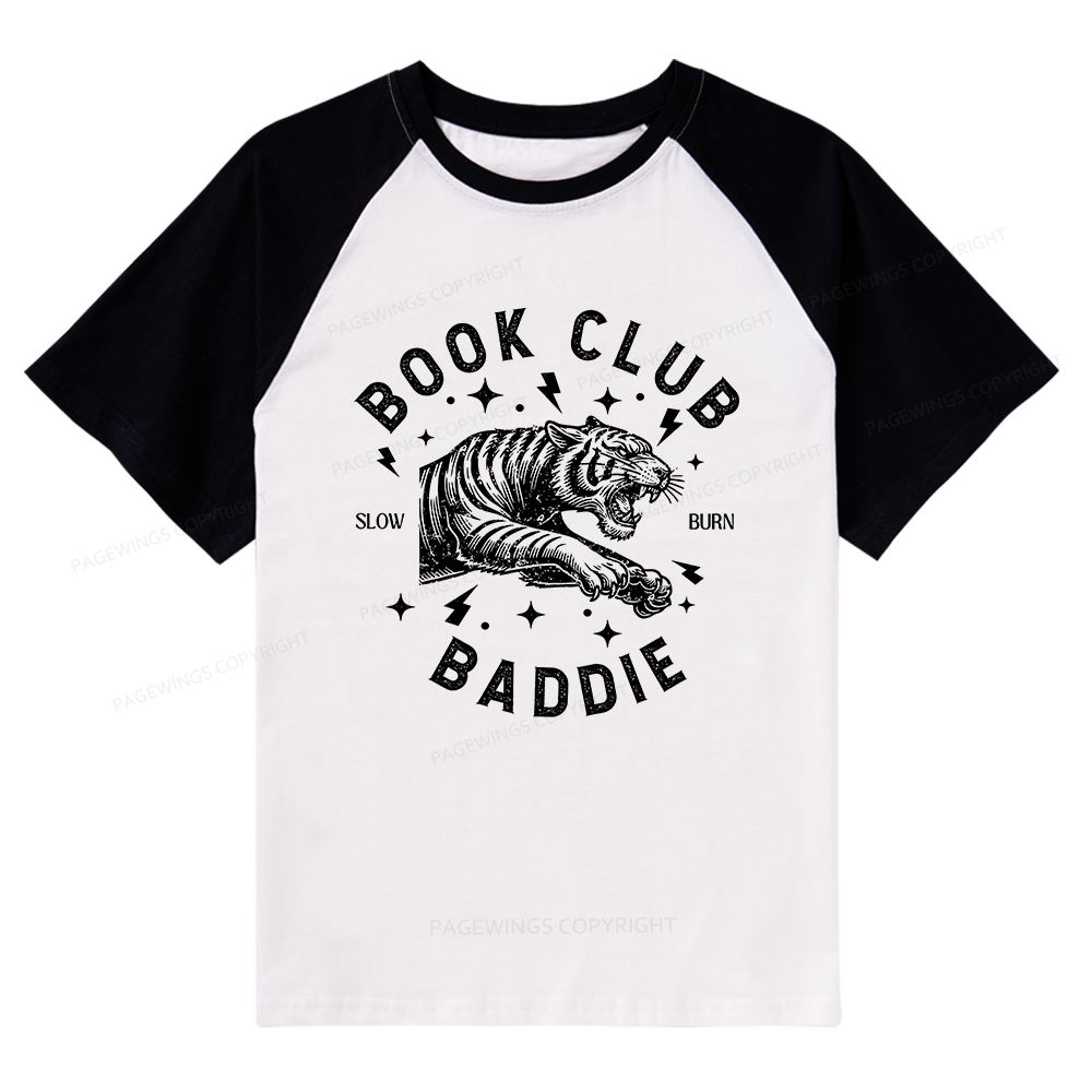 Pagewings Book Club Raglan T-shirt