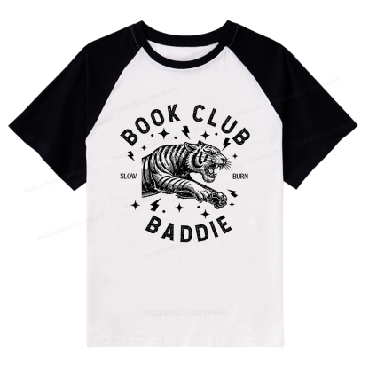 Pagewings Book Club Raglan T-shirt