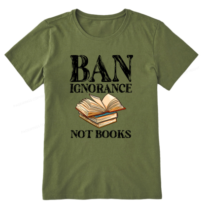 Pagewings Ban Ignorance Not Books Unisex Classic T-shirt