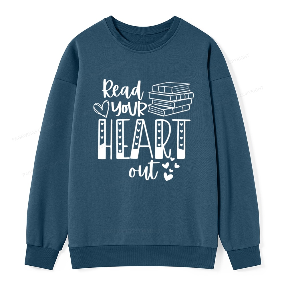 Pagewings Valentine Sweatshirt Read Your Heart Unisex Classic Sweatshirt