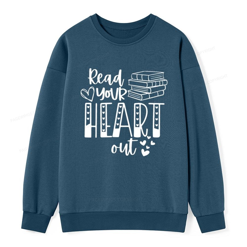 Pagewings Valentine Sweatshirt Read Your Heart Unisex Classic Sweatshirt