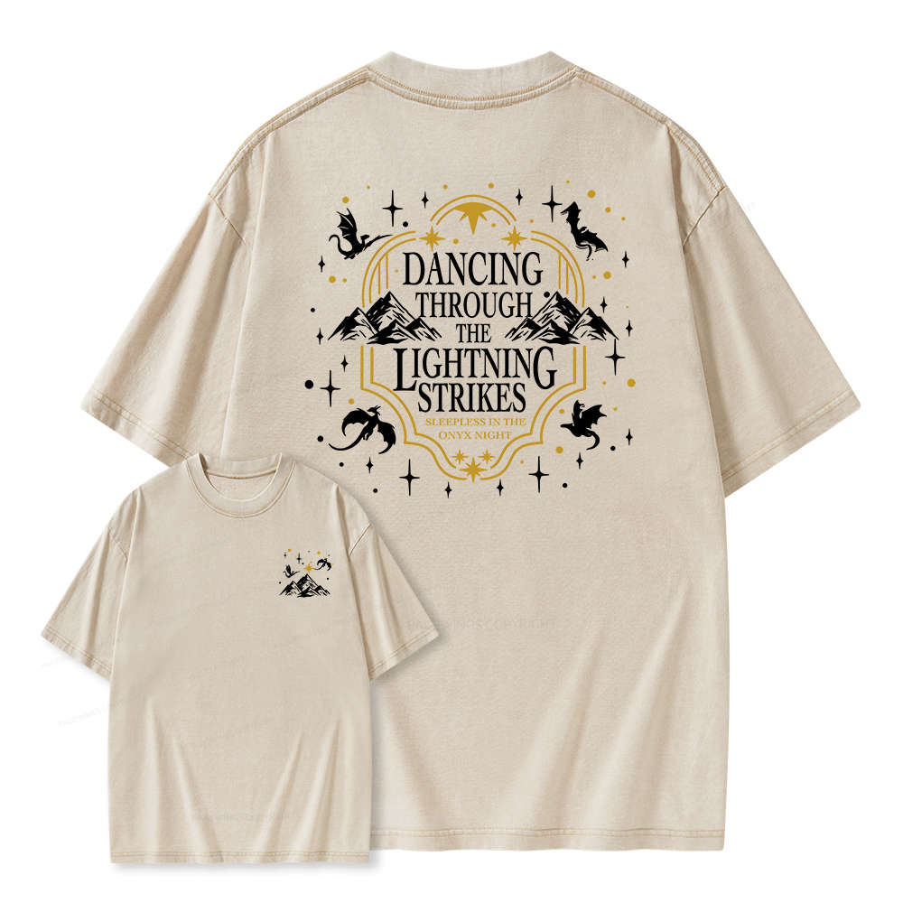 Pagewings She Is Moonlight Unisex Washed T-shirt