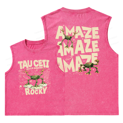 Pagewings Rocky Tau Ceti Home of Astrophage Unisex Washed Tank Top
