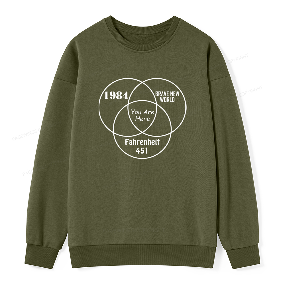 Pagewings I'm With The Banned Unisex Classic Sweatshirt