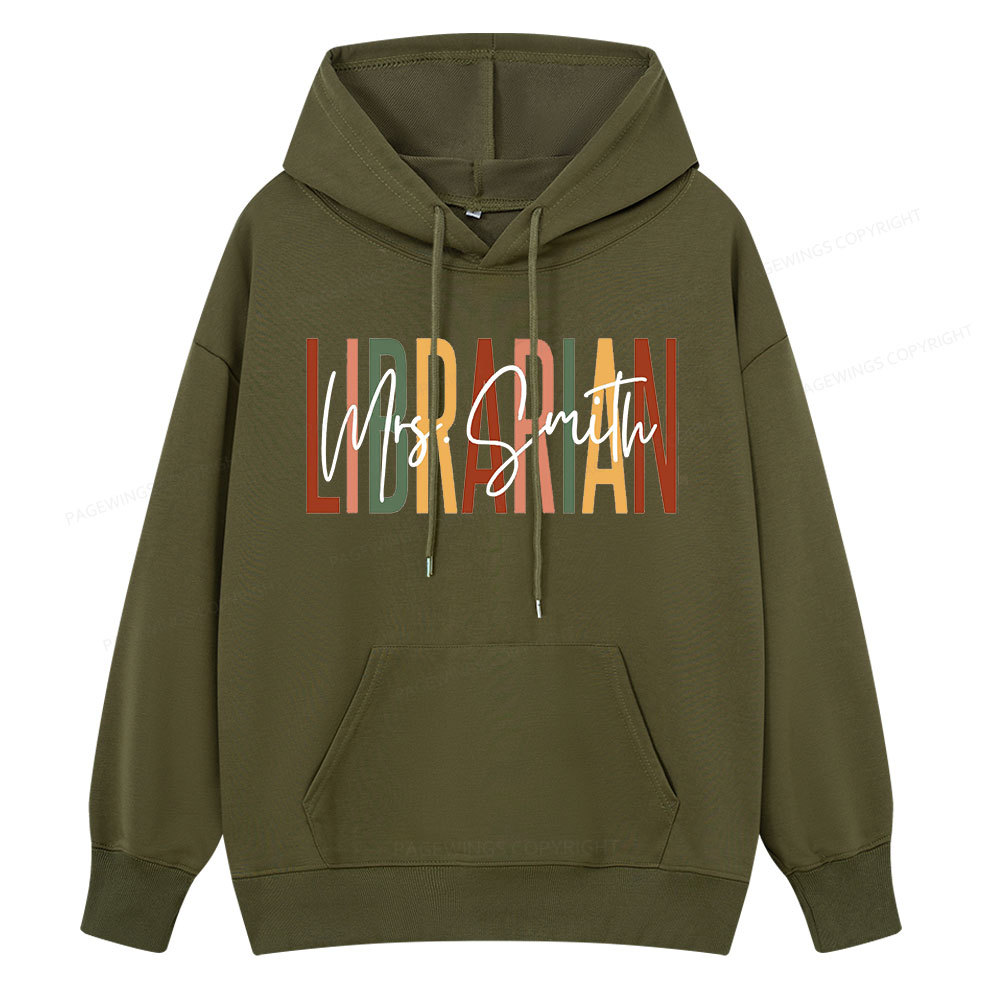 Pagewing Personalized Librarian Unisex Classic Hoodie