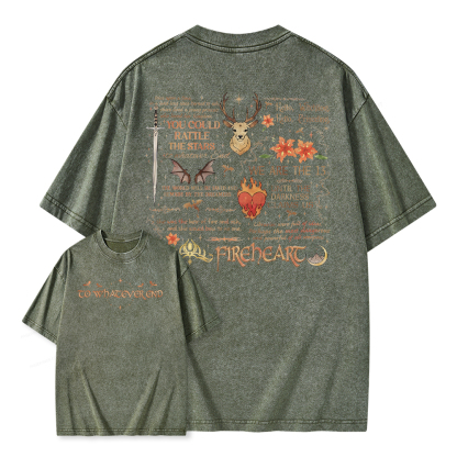 Pagewings Fantasy Novel Lover Bookish Unisex Washed T-shirt