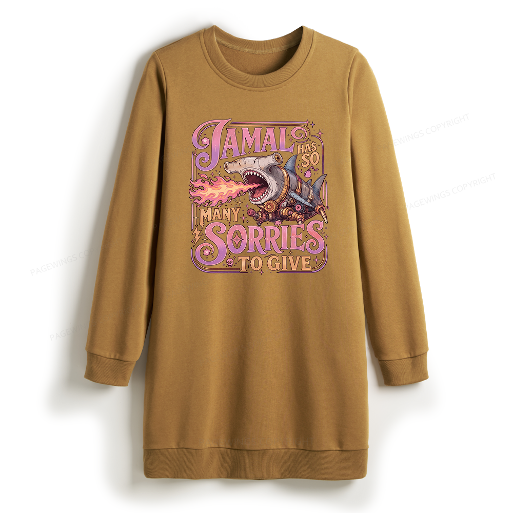 Pagewings So Many Sorries To Give Sweatshirt Dress