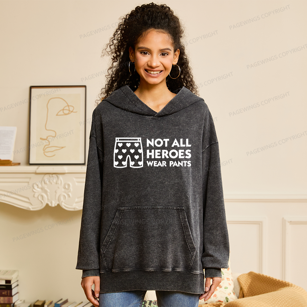 Pagewings Sci-Fi Book Lover Unisex Washed Hoodie