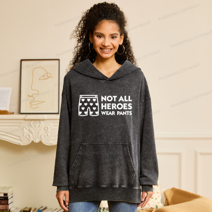 Pagewings Sci-Fi Book Lover Unisex Washed Hoodie