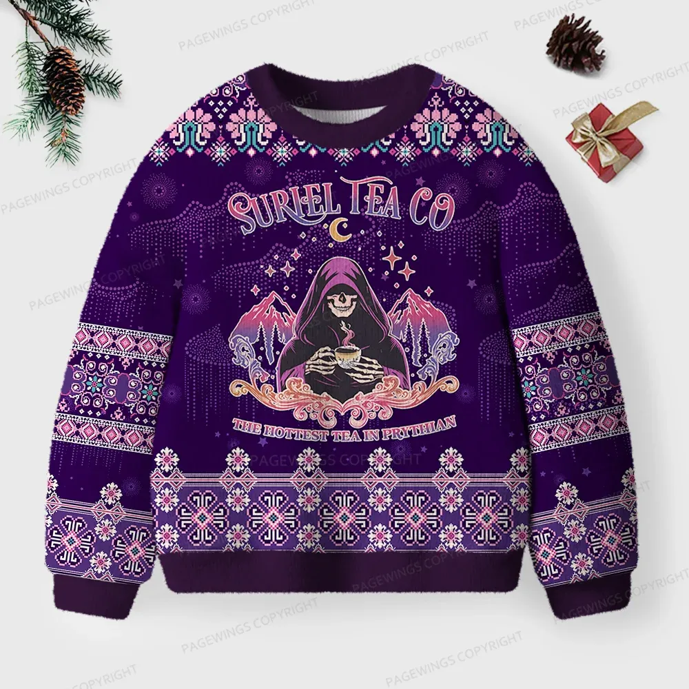 Pagewings Fantasy Surel Tea Unisex Ugly Knit Sweatshirt