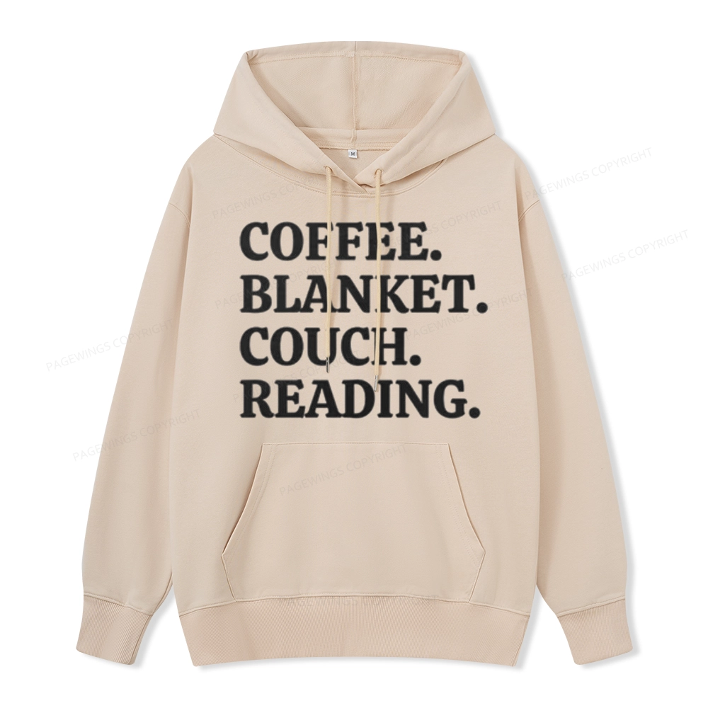 Pagewings Coffee Blanket Couch Reading Unisex Classic Hoodie
