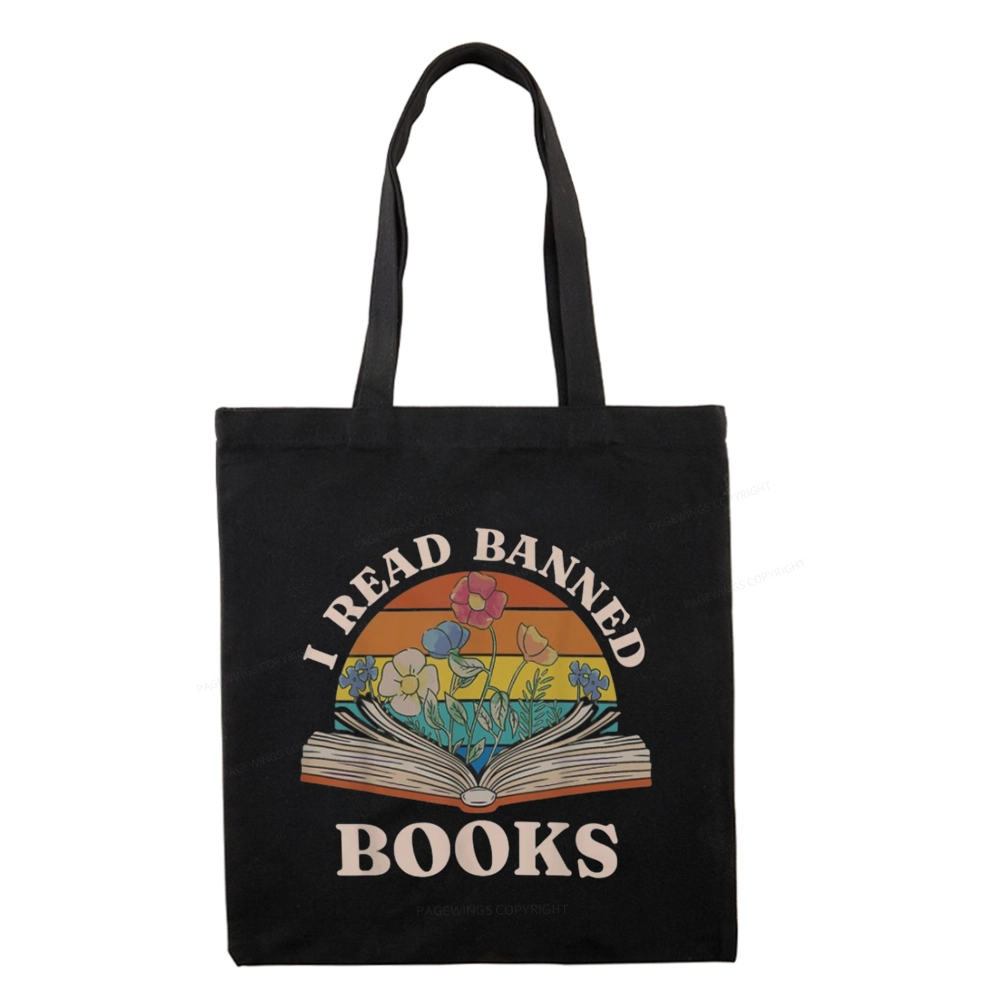 Pagewings I Read Banned Books Tote Bag
