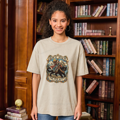 Pagewings Knight Riding Unisex Washed T-shirt