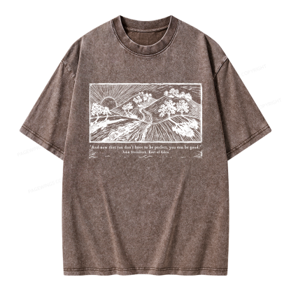 Pagewings Vintage Galley Unisex Washed T-shirt