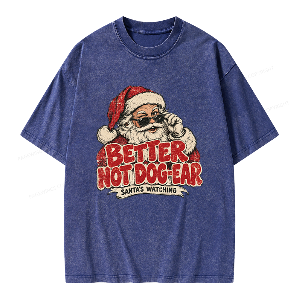 Pagewings Better Not Dog-Ear Unisex Washed T-shirt