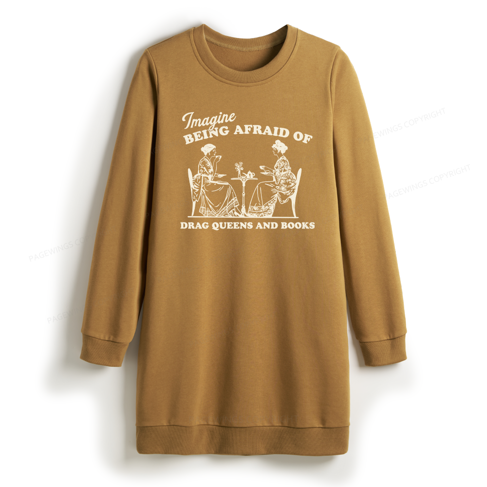 Pagewings Drag Queens Sweatshirt Dress