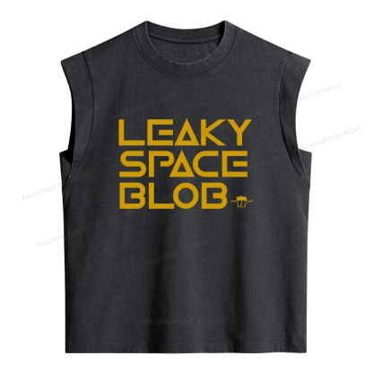Pagewings Leaky Space Blob Women's Washed Tank Top