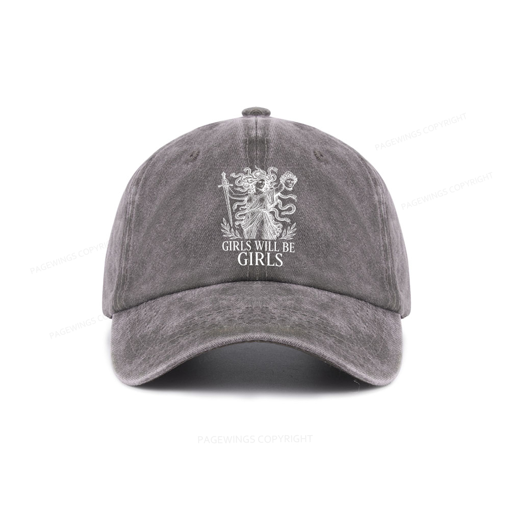 Pagewings Girls Will Be Girls Washed Cap
