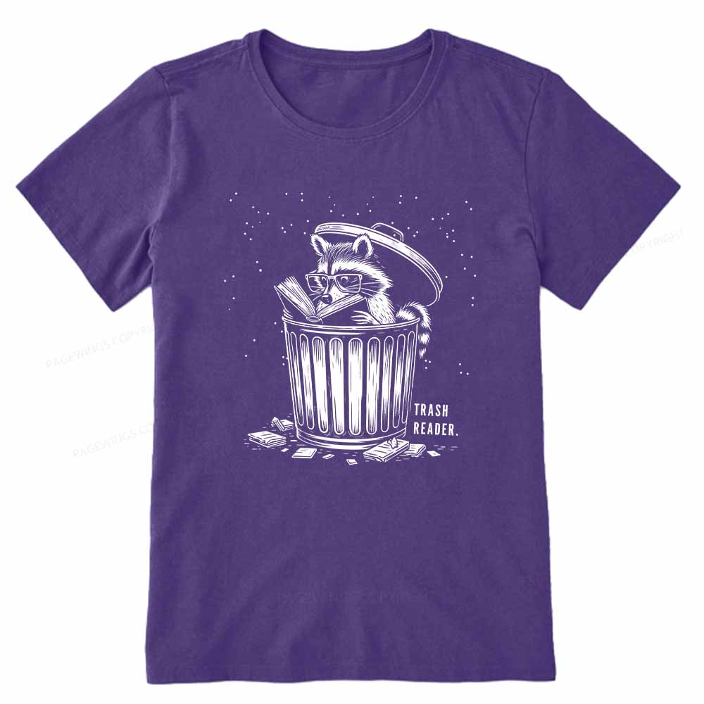 Pagewings Trash Reader Raccoon - Book Quote Unisex Classic T-shirt