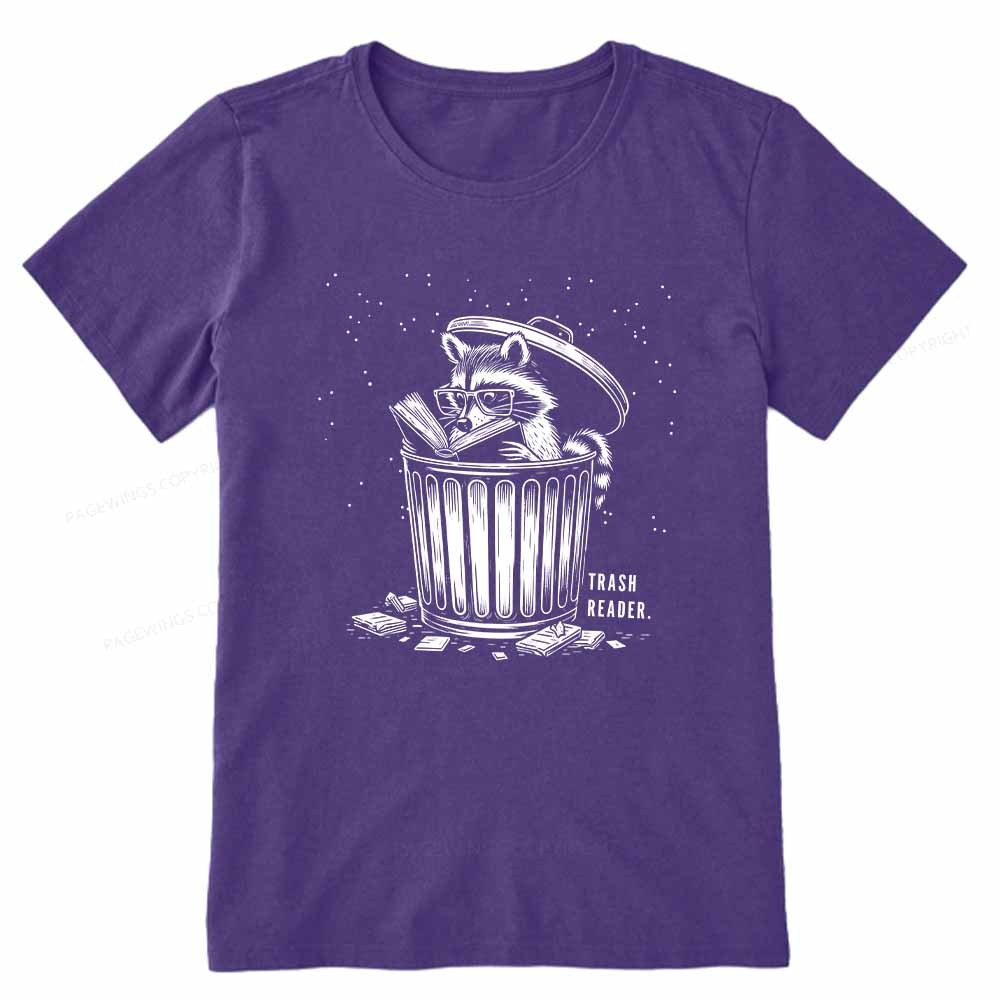 Pagewings Trash Reader Raccoon - Book Quote Unisex Classic T-shirt